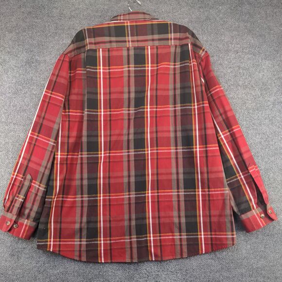 C.E. Schmidt Workwear Men's Button-Down Shirt Multi Plaid Big 2X Long Sleeve - Picture 5 of 11